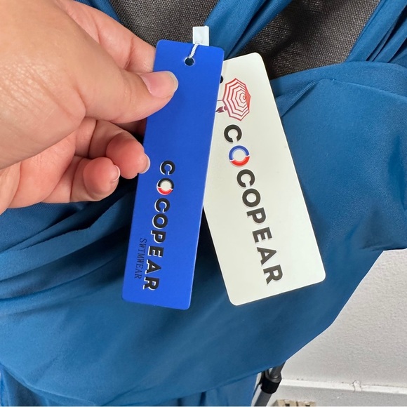 Cocopear Women’s Blue Sweetheart Swimdress Size L - Picture 3 of 7